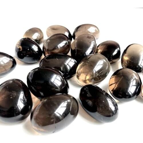 Smoky quartz large crystal tumbled stones natural gemstones minerales healing home decor