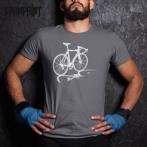 ZannoX Naked Bike Cyclist Bicycle Riders Men T Shirt Tees Short Sleeve O Neck T-Shirts 100% Cotton Gift Idea Clothes Plus Size