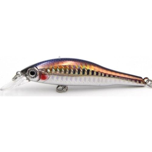 7 Colors 9.5cm/10.7g Artificial Minnow Bronzing Floating Plastic Hard Bait 3D High Simulation Eyes Bionic Bait Fishing Lure