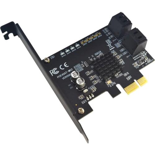 PCI-E SATA card PCI-E 1X Cards PCI Express to SATA 3.0 2Ports 4ports 6ports SATA III 6Gbps Expansion Adapter Boards add on card