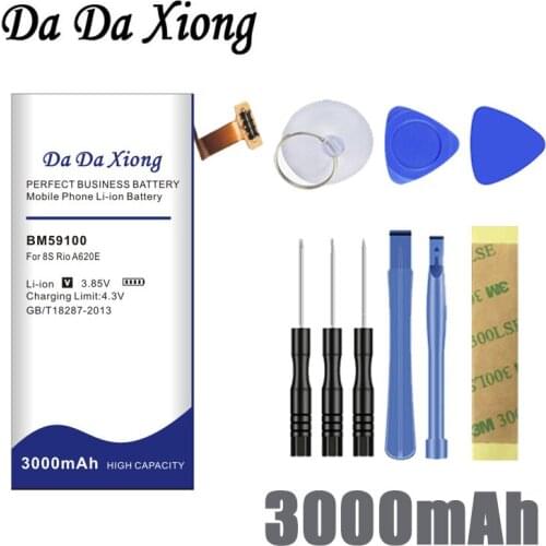 Da Da Xiong 3000mAh BM59100 Li-ion Phone Battery for HTC Windows Phone 8S Rio A620E A620T A620D