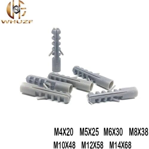 M4/M5/M6/M8/M10/M12/M14 small fish gray croaker plastic expansion pipe plastic plug is self-tapping screws