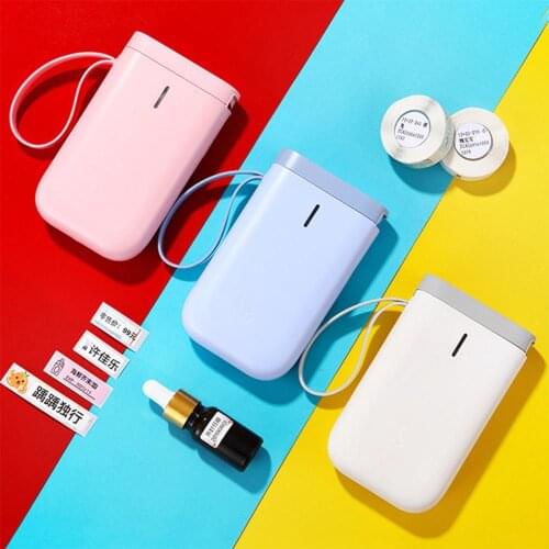 Mini Bluetooth-compatible Pocket Label Printer D11 Portable Wireless Labeller Thermal Label Printer Office Tag Price Printers