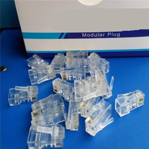 50 PCS/LOT Gold Plated Ethernet Cable Cat5 Lan Cable UTP CAT 5 RJ 45 Network Cable Connector f. Laptop Router RJ45 Network Cable
