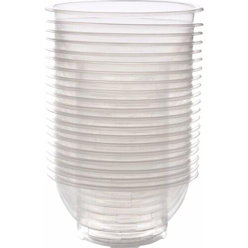 7*5*12cm Clear Plastic Disposable Rice Serving Bowl 20 Pcs Outdoor Picnic Party Camping Disposable Bowls Kitchen Storage Tool