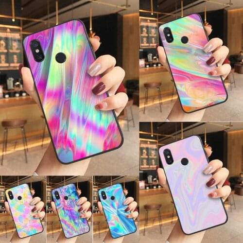 Babaite rainbow iridescent holographic Phone Case Phone Case For Redmi note 8 8Pro 8T 6pro Redmi 8 7A 6A Xiaomi mi 8 9