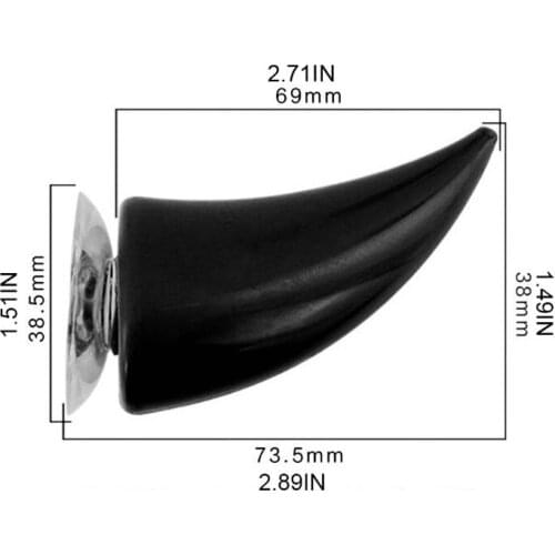 Retro Personality DIY Motorcycle Helmet Decor Horn Soft Plastic Motorbike Decor