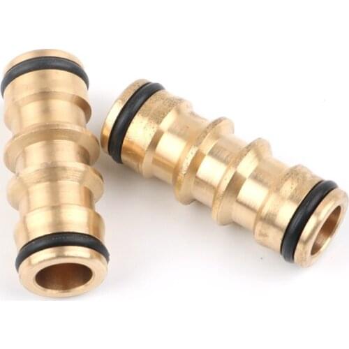 1pc brass 1/2" 16mm Hose Quick Connector Coupling Tap Adapter Garden Irrigation Watering Water Gun Pipe repair Straight Joint