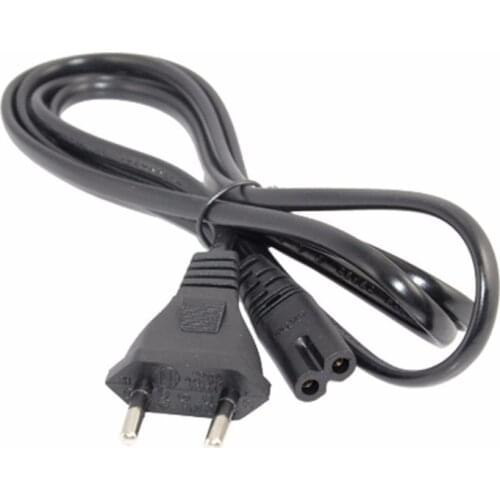 EU 2pin Plug Figure 8 C7 AC Power Connector Cable Lead Cord 5ft/1.5m