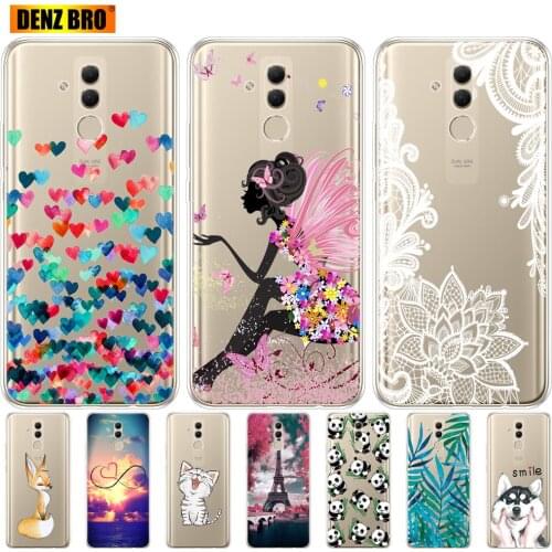 Silicone phone case For Huawei Mate 20 Lite Cases 6.3 inch Transparent Silicon Phone For Huawei Mate 20 Lite Cover Coque Capa