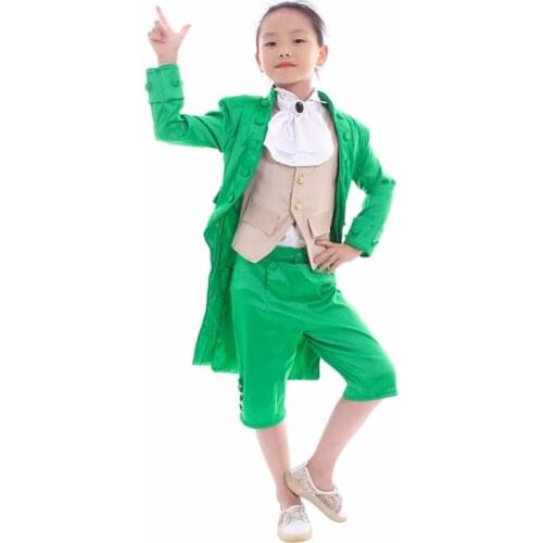 Medieval kids fancy dress outfit cosplay costume green outfit custom made