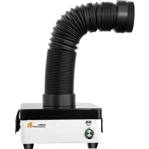 M Triangel Fume Extractor Desktop Soldering Smoke Purifier 3 Layer Filter Purification System for Phone Repair Welding Absobsing