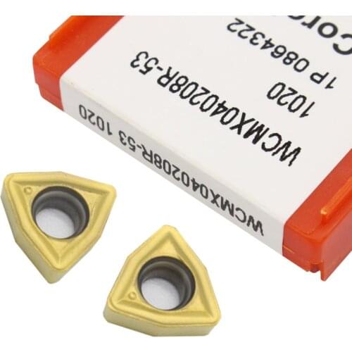 WCMX040208 10pcs WCMX040208 R 53 1020 boring drill turning cnc lathe tools