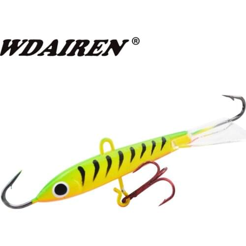 1Pcs Quality Winter Ice Jig Fishing Lures 8.5cm 18g Artificial Bait leurre Balancer for Fishing Carp Walleye Pike Perch Tackle