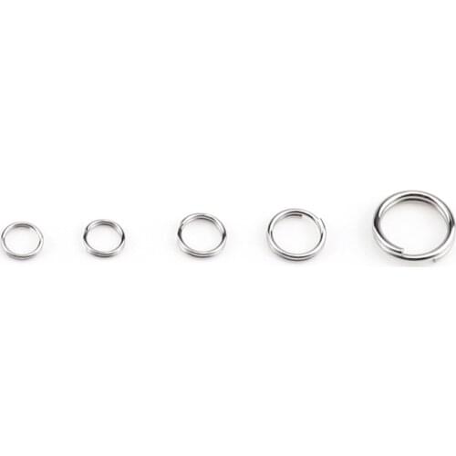 100pcs/lot Stainless Steel Double Loop Jump Ring Connector 5 6 78 10 12MM Fit DIY Key Chain Jewelry Making Findings Supplier