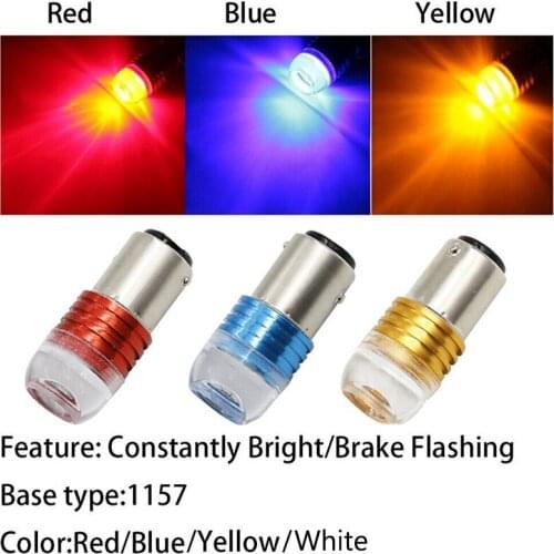 2X 1157 BAY15D P21/5W Strobe Flash Light Brake Blink Led Tail Reverse Bulb
