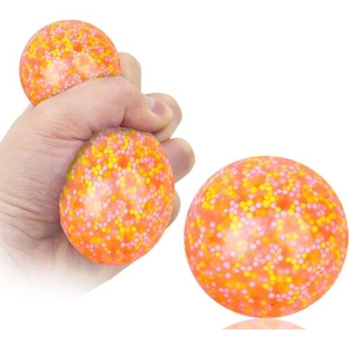 5Colors 5.2cm Antistress Squeeze Ball Colorful Handball Funny Fidget Decompression Toys Stress Relief Ball for Adults Kids Child