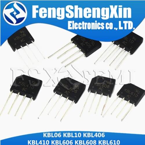 5pcs KBL06 KBL10 KBL406 KBL410 KBL606 KBL608 KBL610 DIP4 Brigde Rectifier