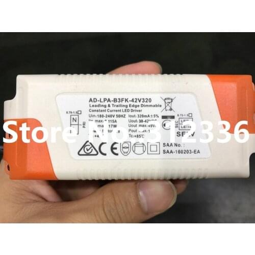 Free Shipping Power Supply AD-LPA-B3FK-42V320 320mA 7~12pcs 1W dimmable LED driver Single Switch Reliability Miniature