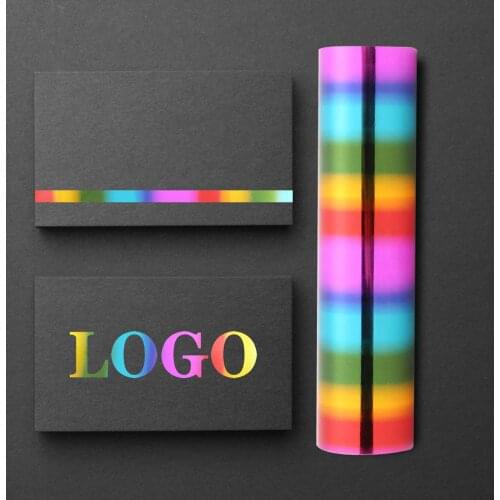 5M Hot Foil Paper Heat Activated Glimmer Transfer Sheets Hot Stamping Multicolor 1 Roll Paper Holographic Transfer Crafts