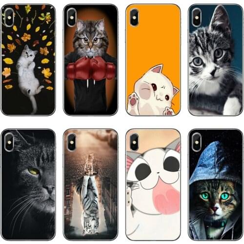 Cute Cat Boxing Accessories Phone Case For Huawei Honor 20 10i 9X 10 Lite 8S 8C 8X 7C 7X 7A 6C Pro 6 6A 6X 5C V10