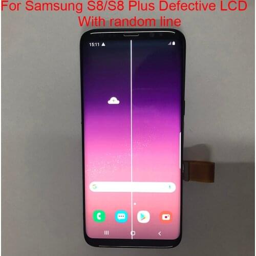 Dead Line S8 Plus Display For Samsung Galaxy S8 LCD With Frame SM-G955F/DS G950F/DS G950A G955A Display Touch Screen Assembly