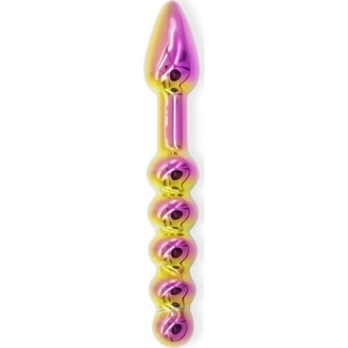 DOMI Sex Shop 18cm Waterproof Vaginal Massager Anal Glass Dildo Adult Toys Sex Toy Penis
