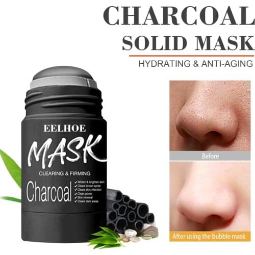 EELHOE Vitamin C Mask Stick Face Purifying Clay Stick Solid Mask Deep Cleaning Blackhead Remove Oil Control Face Skin Care TSLM1