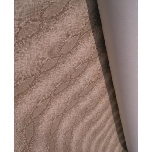 Good quanlity hot sale Synthetic PU snakeskin imitation shoes&handbag leather material