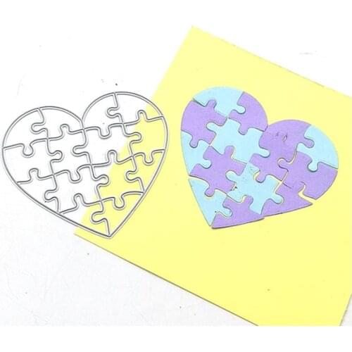 Julyarts Heart Jigsaw Scrapbooking Material Craft For Embossing Stencil For Handwork Creative New Dies