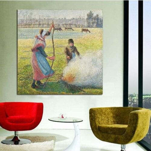 Camille Pissarro Poster Vintage Canvas Painting Prints Living Room Home Decoration Modern Wall Art Oil Painting Posters Pictures