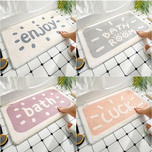 Good Luck Bath Mat Bathroom Non-Slip Rug Kitchen Absorbent Microfiber shower Mat Room Door Mat Floor Mat Tapis Salle De Bain