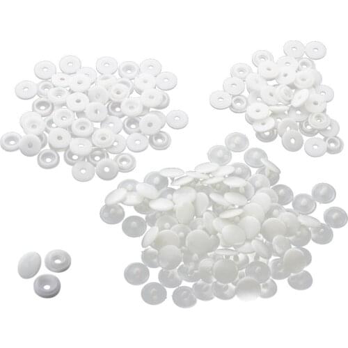Hot 50 pcs T3 KAM SNAPS press studs Scrapbook Sewing buttons white