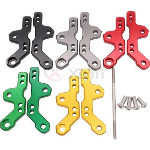 Motorcycle CNC Aluminum Adjustable Rearsets Foot Pegs Mount Bracket Base For Kawasaki Ninja 250 300 ZX-300R Z250 Z300