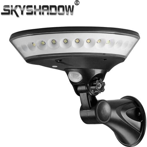 360° illumination LED Solar Night Light With Motion Sensor Street Lamp IP65 Waterproof Outdoor Garden Wall Light Rotatable Decor