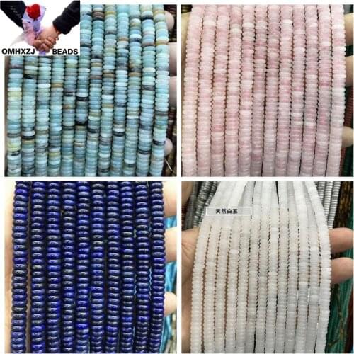OMH Wholesale JD188 2*6mm Natural Jewelry DIY Making Bracelet Necklace Natural AAA Agate Moonstone Loose Spacer Rondelle Beads