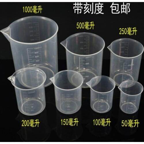 Plastic Beaker Scale Liquid Measuring Cups Cooking Baking Measuring Cup Measuring Cylinder With Scale Cup 10pc/lot