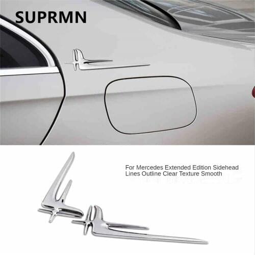 Suitable for Mercedes-Benz C-Class E-Class Extended Standard Car Label Car Sticker Side Sign Modified Car Metal Side Label