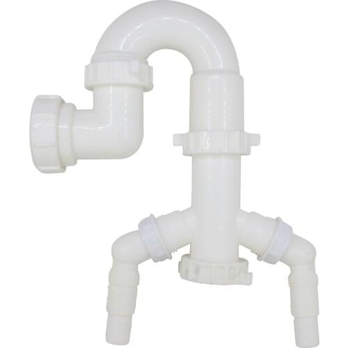 Sink drain pipe kitchen sink drain pipe replacement bathroom sink drain pipe connection joint drain u trap G1-1/2 Kitchen