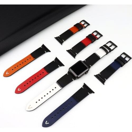 Cowhide strap for apple watch band 44mm 40mm iwatch band 42mm 38mm Genuine Leather bracelet for apple watch 6/5/4/3/2/1 44 mm