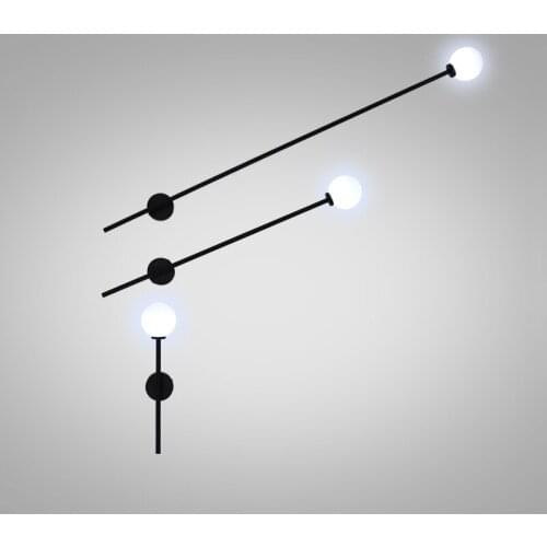 Nordic Creative Designer Studio Wall Light Art Simply Glass Dining Room Hotel Bedroom Light Fixtures Free Shipping