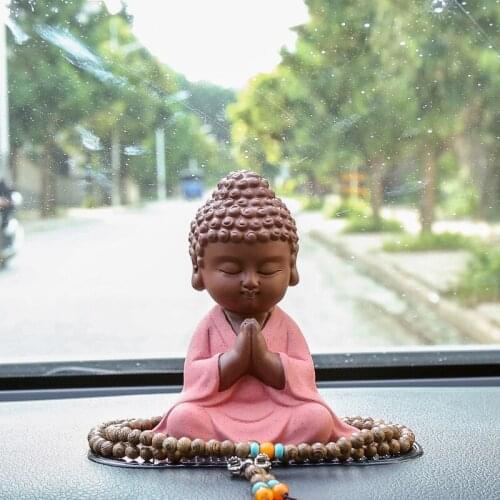 Automobile decoration Buddha statue Lovely little monk Car accessories Vehicle mounted vehicle Decoration products