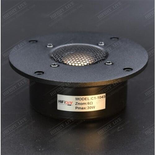 HIFIDIY LIVE hifi 4 inch Tweeter Speaker Unit Beryllium copper film 6 OHM 30W Aluminum panel Treble Loudspeaker C1-104S
