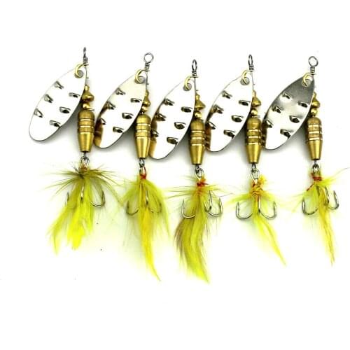 10 pcs Metal Hard sequin Fishing lures Spinner spoon fishing baits 6.8cm-7.4g Artificial fishing hooks Noise pesca lure(SP053)