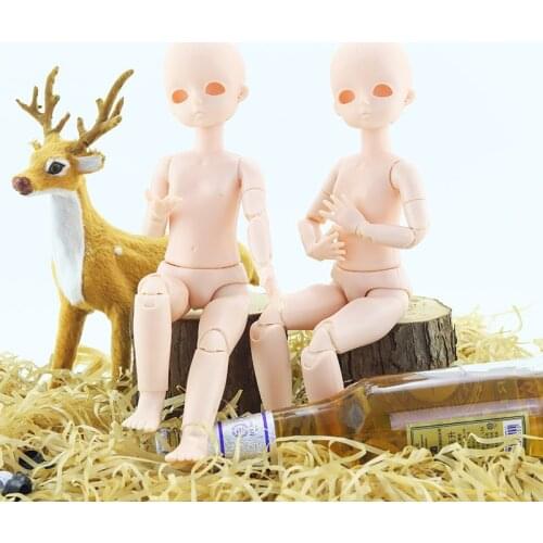 28cm Joints Doll Nude Body 1/6 Bjd Doll White Skin Doll Reborn Sleep Series Diy Toys