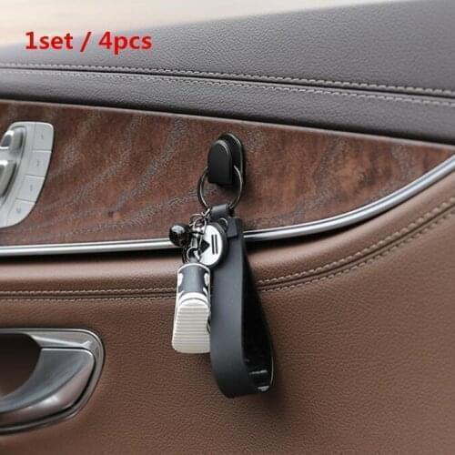 New 4pcs Car Multi-function Hooks Organizer for Mercedes Benz A200 A180 B180 B200 CLA GLA AMG A B C E S Class CLS GLK CLK SLK