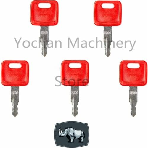 5 Pcs H800 Ignition Key For John Deere JD Hitachi Case New Holland NH Excavator Loader Heavy Equipment