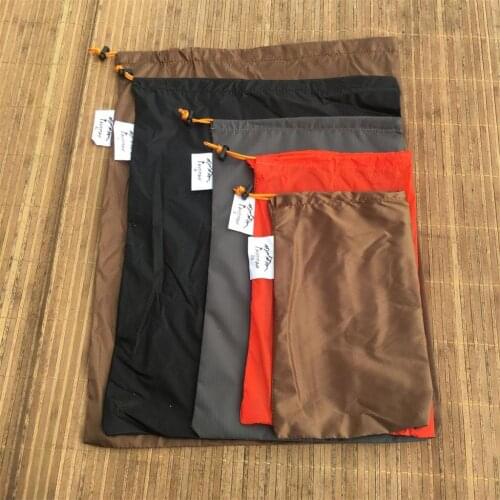 5pcs Drawstring Stuff Sack Clothes Shoes Storage Bag Travel Camping Hiking