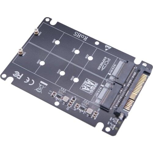 2 ports NGFF M.2 NVME to U.2 Adapter Card Dual SSD to U.2 SFF-8639 Adapter Card U2 To 2 ports nvme