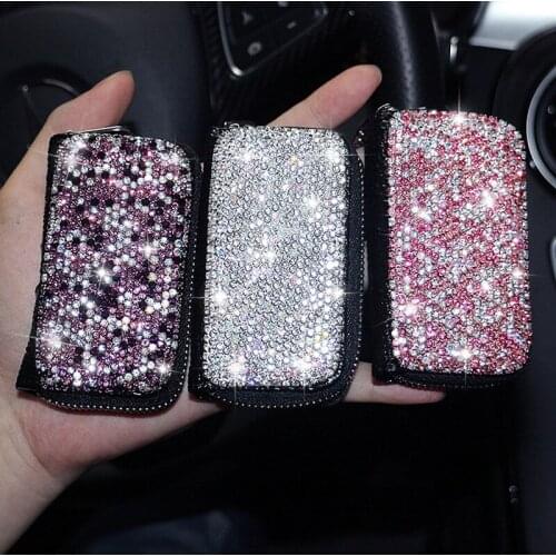 Car Key Case Cartoon Cute Diamond Womens Car Key Case Creative High-end Car Key Case Protective Case
